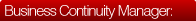 business continuity manger